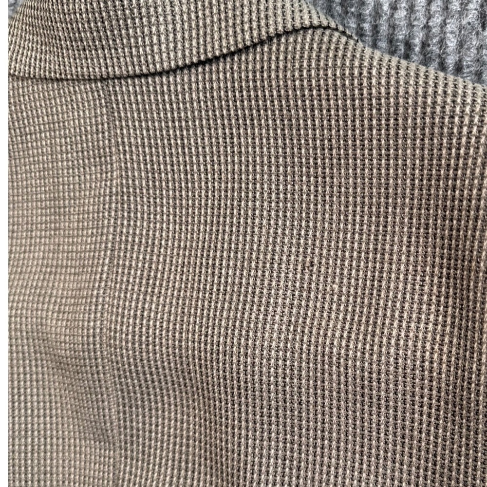 VTG Haggar City Casuals Blazer 46R Brown Micro Check Old Money Sport Coat USA - Picture 11 of 13
